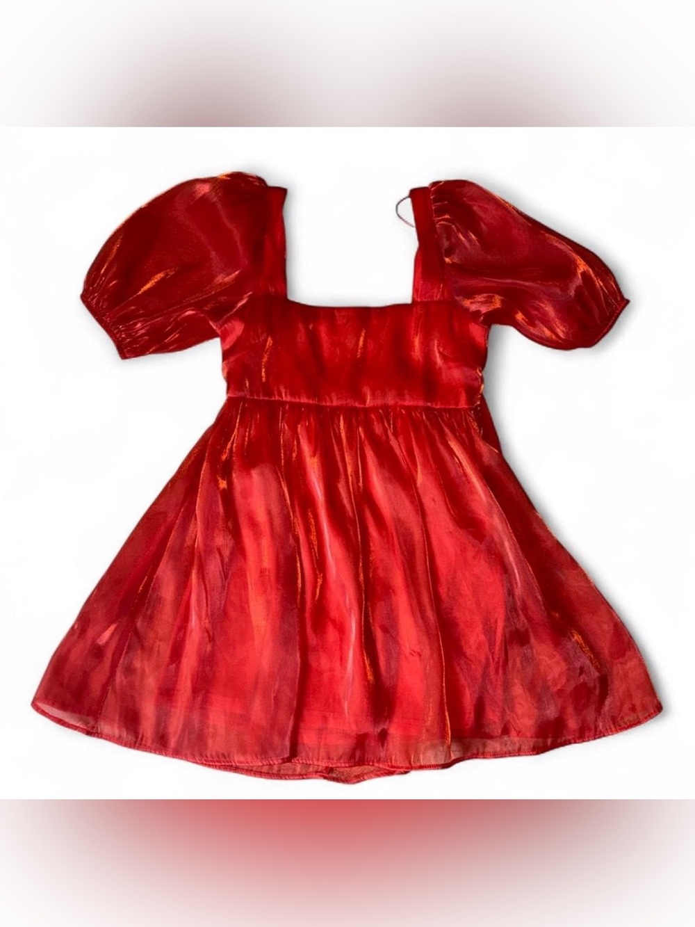Molly Green Orange Satin Mini Dress